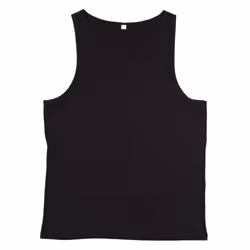 One By Mantis Unisex Drop Armhole Vest Top - XS, Black