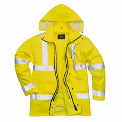 Portwest Mens Hi-Vis 4-In-1 Traffic Jacket - L, Yellow