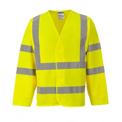 Portwest Hi-Vis Two Band And Brace Jacket - L/XL, Yellow