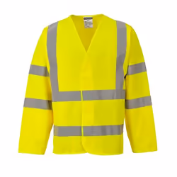 Portwest Hi-Vis Two Band And Brace Jacket - S/M, Yellow