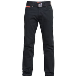 Duke London Mens Mario Bedford Cord Trousers With Belt - 30L, Black