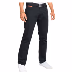 Duke London Mens Mario Bedford Cord Trousers With Belt - 30L, Black