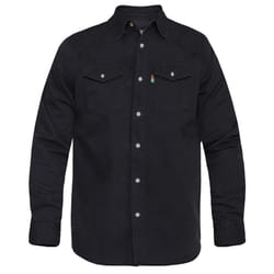 Duke Mens Kingsize Western Denim Shirt - 4XL, Black