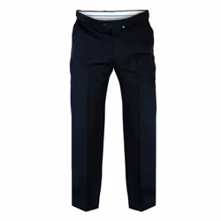 Duke Mens Kingsize Max D555 Adjustable Waist Trousers - 52L, Black