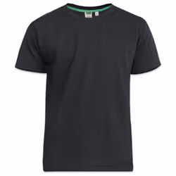 Duke Mens D555 Kingsize Flyers-1 Crew Neck T-Shirt - 6XL, Black