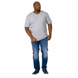 Duke Mens D555 Kingsize Signature-1 Cotton T-Shirt - 4XL, Grey