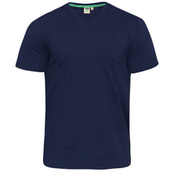 Duke Mens D555 Kingsize Signature-1 Cotton T-Shirt - 5XL, Navy