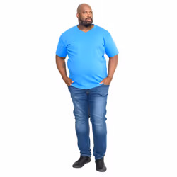Duke Mens D555 Kingsize Signature-1 Cotton T-Shirt - 5XL, Navy