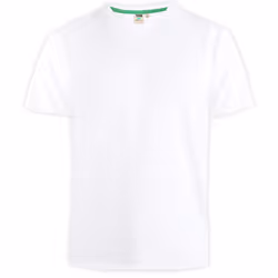 Duke Mens D555 Kingsize Signature-1 Cotton T-Shirt - 6XL, White