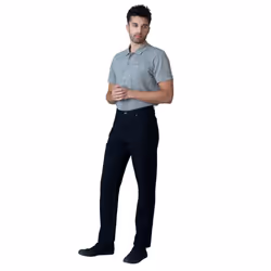 Duke Mens Rockford Comfort Fit Jeans - 34L, Black