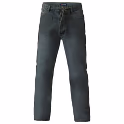 Duke Mens Rockford Comfort Fit Jeans - 32L, Dirty Denim