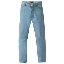Duke Mens Rockford Comfort Fit Jeans - 34L, Bleach
