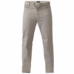 Duke Mens Rockford Kingsize Comfort Fit Jeans - 46R, Stone