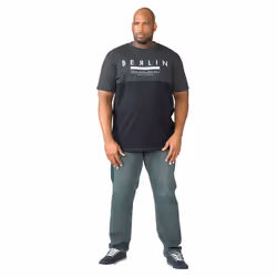 Duke Mens Rockford Kingsize Comfort Fit Jeans - 58L, Dirty Denim