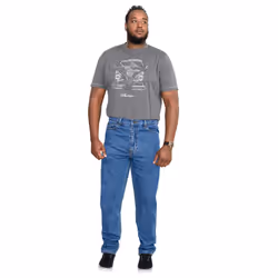 Duke Mens Rockford Kingsize Comfort Fit Jeans - 68R, Stonewash