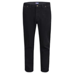 Duke Mens Rockford Tall Comfort Fit Jeans - 32XL, Black