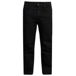 Duke Mens Rockford Carlos Stretch Jeans - 32L, Black
