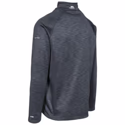 Trespass Mens Collins Half Zip Fleece Top - L, Black Marl