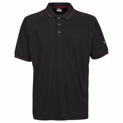 Trespass Mens Bonington Short Sleeve Active Polo Shirt - XS, Black/Red
