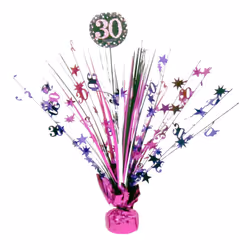 Amscan Sparkling Celebration 30th Birthday Centrepiece Spray Decoration