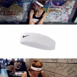 Nike Swoosh Headband - One Size, White