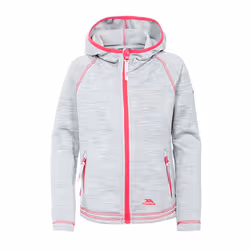 Trespass Childrens Girls Goodness Full Zip Hooded Fleece Jacket - 2-3 Years, Platinum Marl