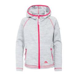 Trespass Childrens Girls Goodness Full Zip Hooded Fleece Jacket - 2-3 Years, Platinum Marl