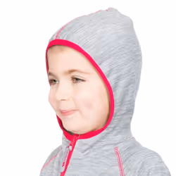 Trespass Childrens Girls Goodness Full Zip Hooded Fleece Jacket - 2-3 Years, Platinum Marl