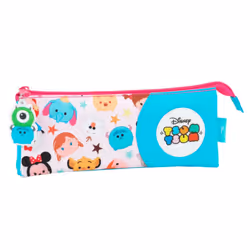 Disney Childrens/Girls Official Tsum Tsum Triple Pencil Case