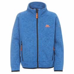 Trespass Childrens Boys Mario Full Zip Fleece Jacket - 9-10 Years, Blue Marl