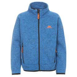 Trespass Childrens Boys Mario Full Zip Fleece Jacket - 9-10 Years, Blue Marl