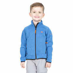 Trespass Childrens Boys Mario Full Zip Fleece Jacket - 9-10 Years, Blue Marl