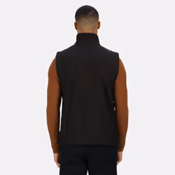 Regatta Mens Flux Softshell Bodywarmer / Sleeveless Jacket Water Repellent And Wind Resistant - 2XL, All Black