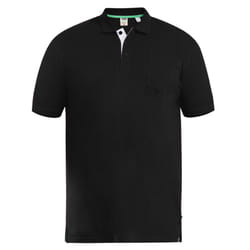 Duke Mens D555 Grant Kingsize Pique Polo Shirt - 6XL, Black