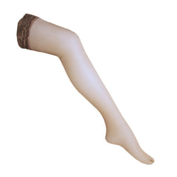 Couture Womens/Ladies Ultra Gloss Lace Top Hold Ups (1 Pair) - Large, Nude