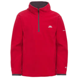 Trespass Childrens Boys Etto Half Zip Fleece Top - 11/12 Years, Red