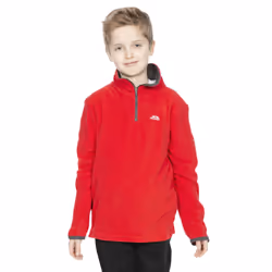 Trespass Childrens Boys Etto Half Zip Fleece Top - 11/12 Years, Red