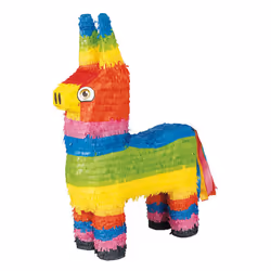 Unique Party Traditional Rainbow Burro Design Pinata