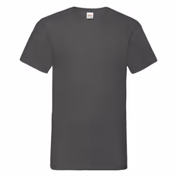 Fruit Of The Loom Mens Valueweight V-Neck, Short Sleeve T-Shirt - XL, Light Graphite