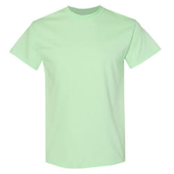 Gildan Mens Heavy Cotton Short Sleeve T-Shirt - XL, Mint Green