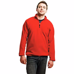 Regatta Mens Micro Zip Neck Fleece Top (170 GSM) - XL, Classic Red