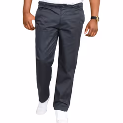 Duke Mens Kingsize Basilio D555 Full Elastic Waist Rugby Trousers - 56L, Black