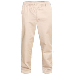 Duke Mens Kingsize Basilio D555 Full Elastic Waist Rugby Trousers - 44L, Stone