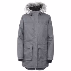 Trespass Womens/Ladies Thundery Waterproof Jacket - L, Black/Silver Grey