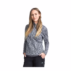 Trespass Womens/Ladies Indira Long Sleeve Full Zip Active Top - XS, Grey Marl