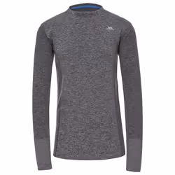 Trespass Mens Timo Long Sleeve Active Top - S, Black Marl