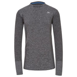Trespass Mens Timo Long Sleeve Active Top - S, Black Marl