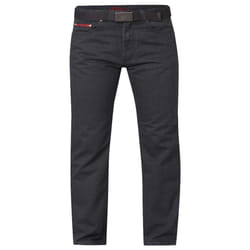 Duke London Mens Canary Bedford Cord Trousers With Belt - 34R, Charcoal