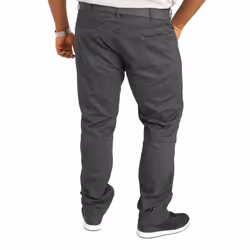 Duke London Mens Canary Bedford Cord Trousers With Belt - 38L, Charcoal