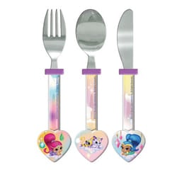 Shimmer And Shine Childrens/Girls Official 3 Piece Cutlery Set